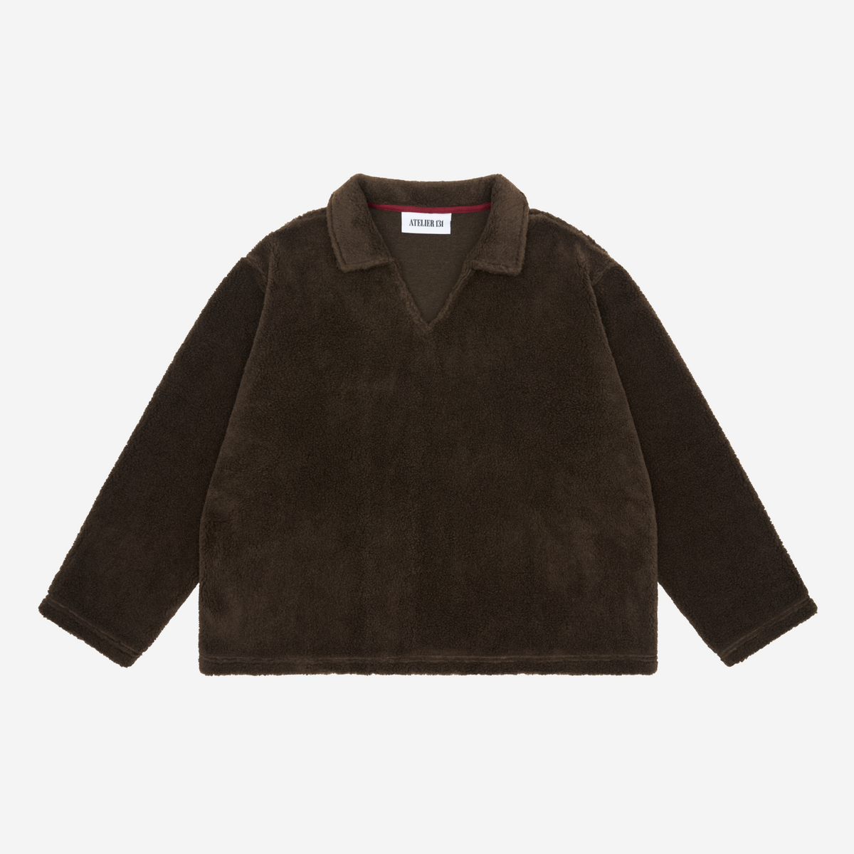 "GRIZZLY" Wool Blend Sherpa Pullover
