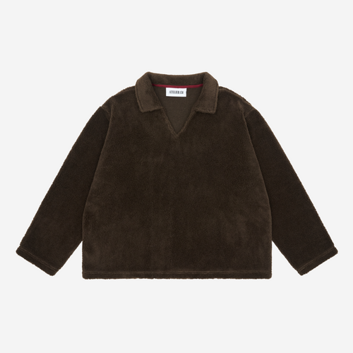 "GRIZZLY" Wool Blend Sherpa Pullover