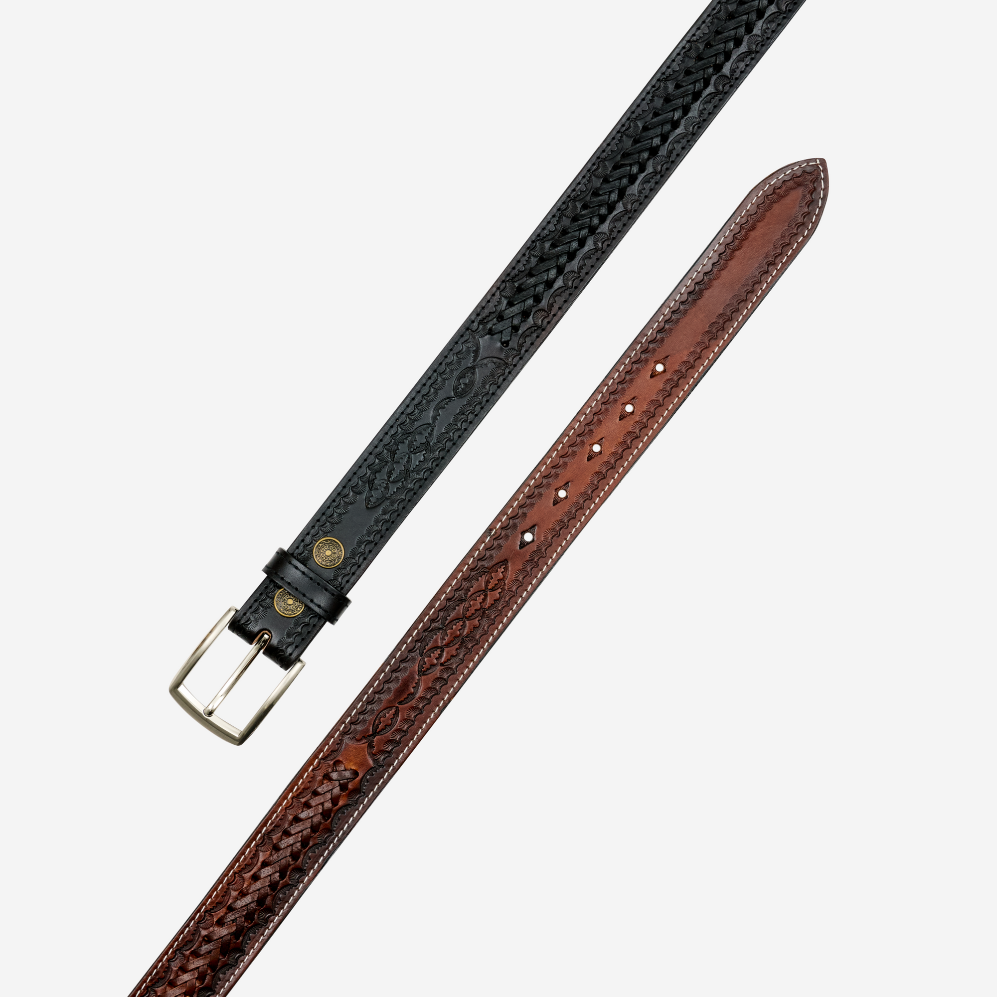 “SIERRA” Handcrafted Leather Belt - Brown