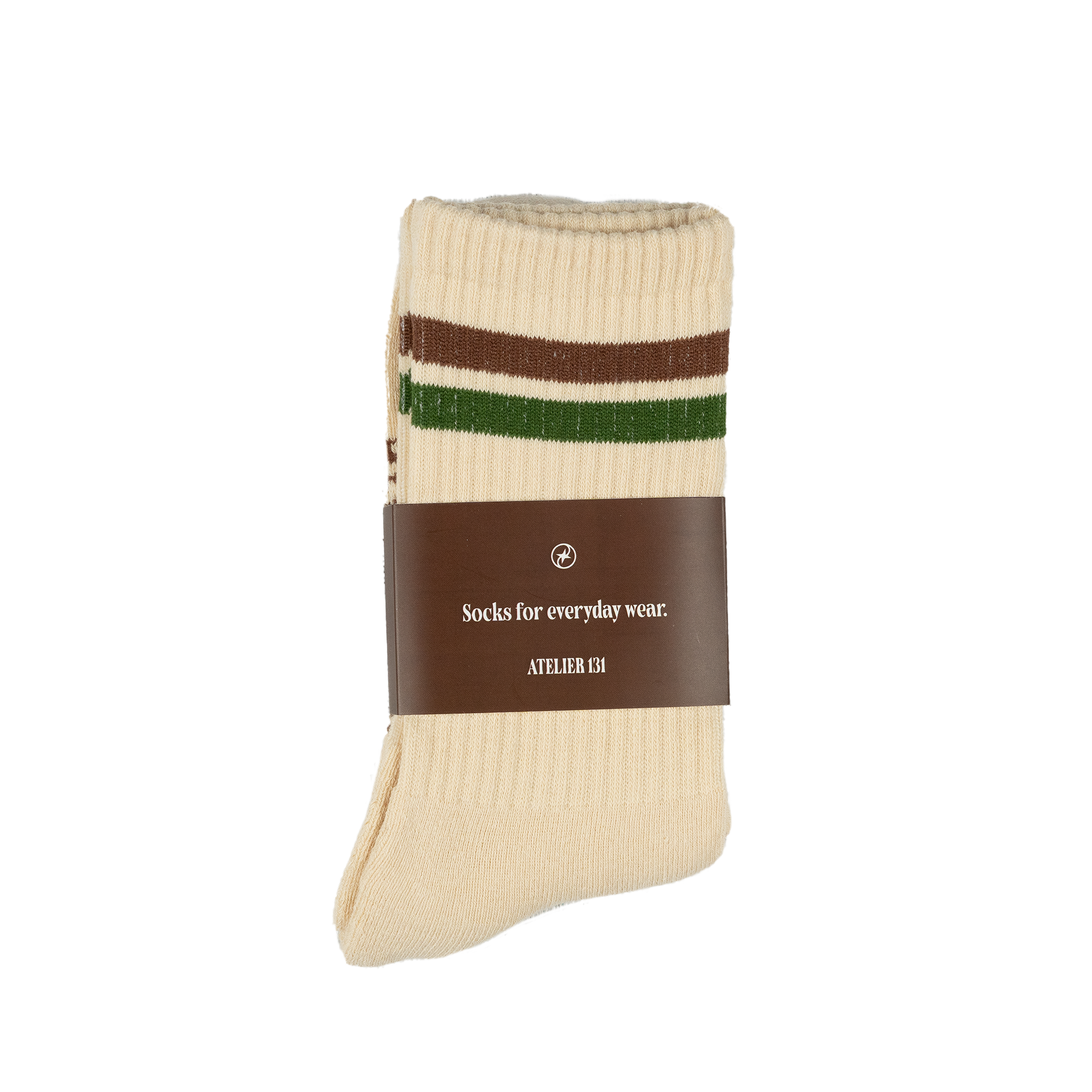Everyday Socks - Oatmeal Stripe