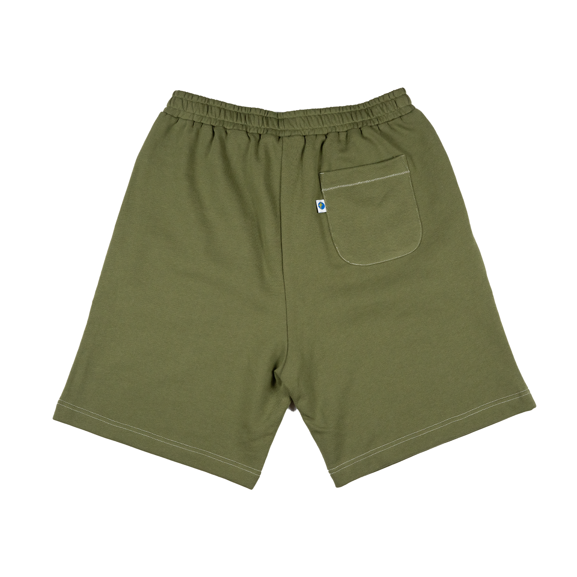 Relaxed Cut Terry Shorts - Army Green