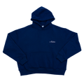 Boxy WORKSHOP Hoodie - Navy / Cream