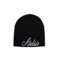 Script Logo Skullcap Beanie - Black / White
