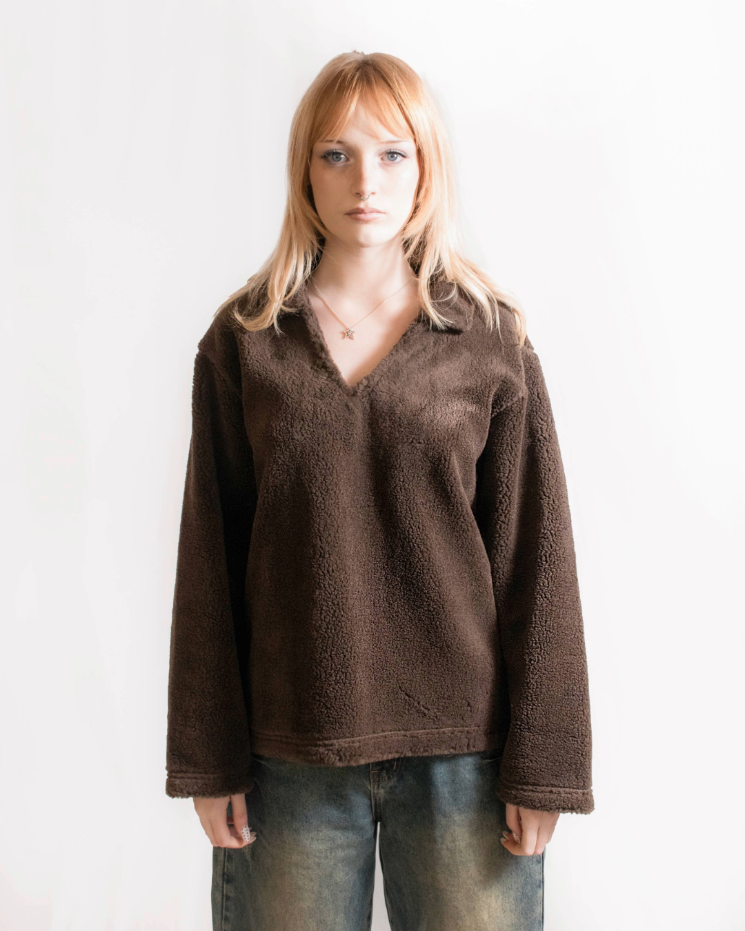 "GRIZZLY" Wool Blend Sherpa Pullover