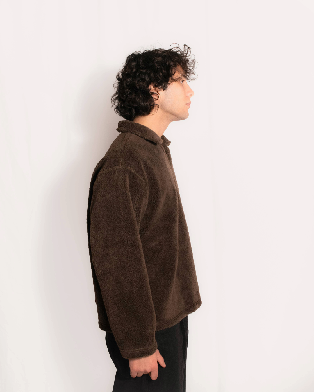 "GRIZZLY" Wool Blend Sherpa Pullover