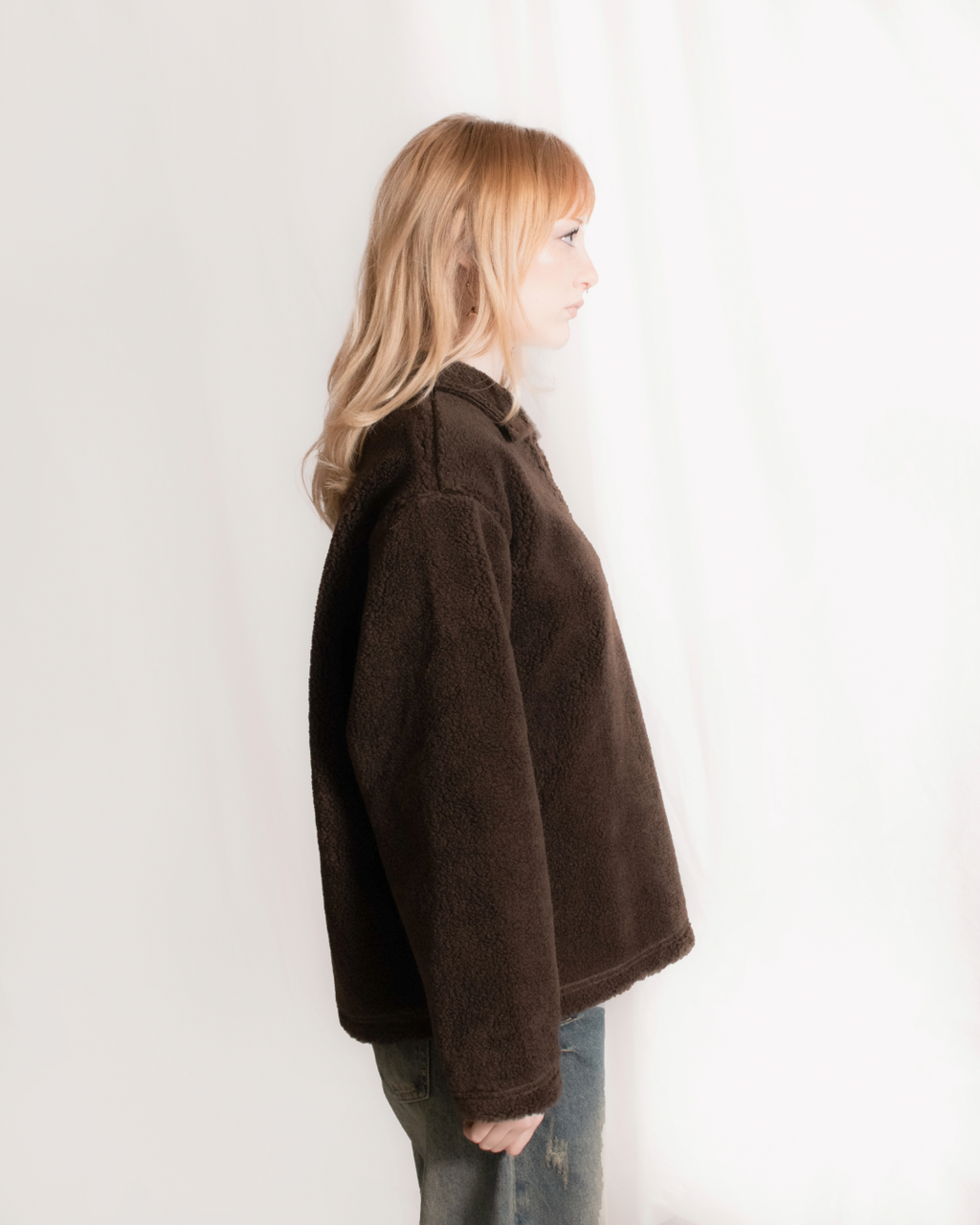 "GRIZZLY" Wool Blend Sherpa Pullover