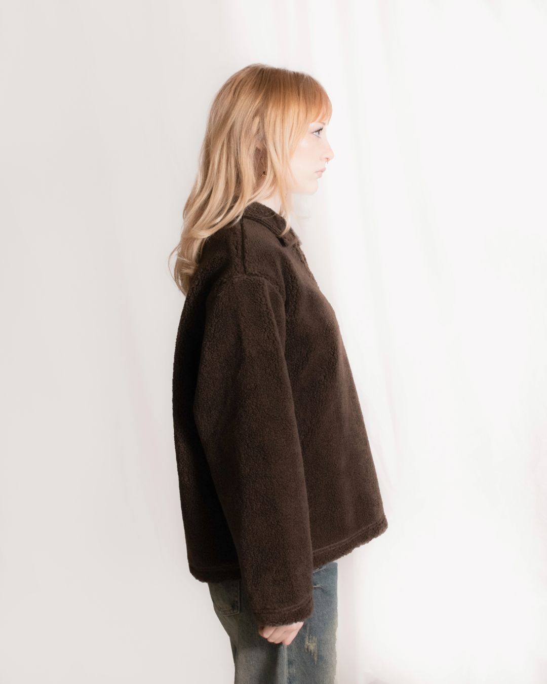"GRIZZLY" Wool Blend Sherpa Pullover