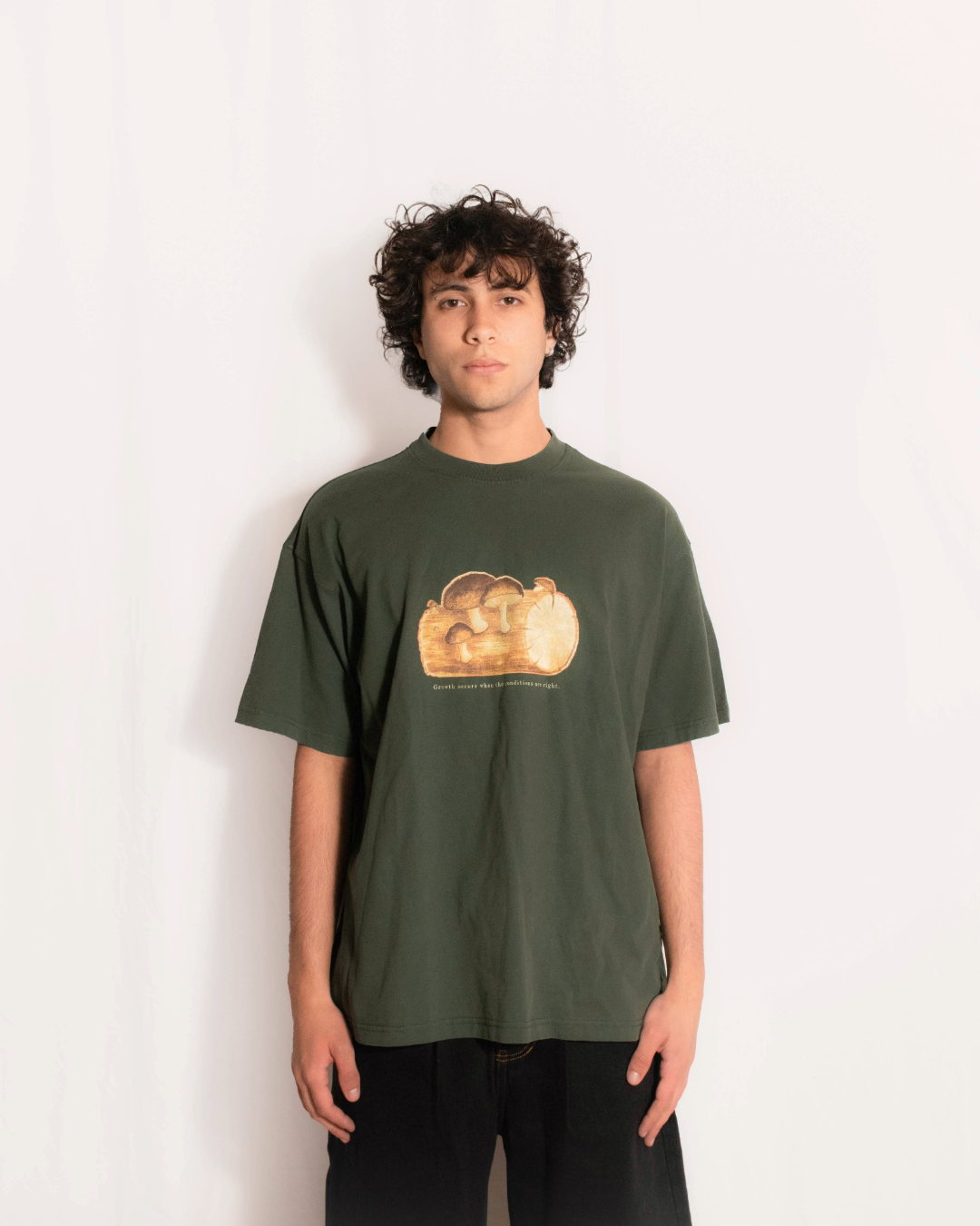 "GROWTH OCCURS" T-Shirt - Forest Green