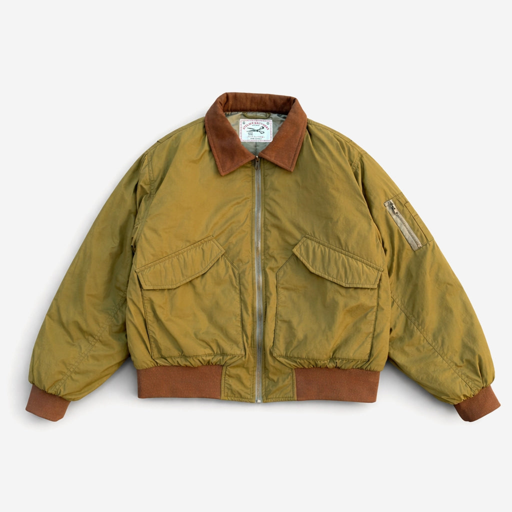 "FSJ-131" Military Bomber Jacket (Olive Drab / Chestnut)