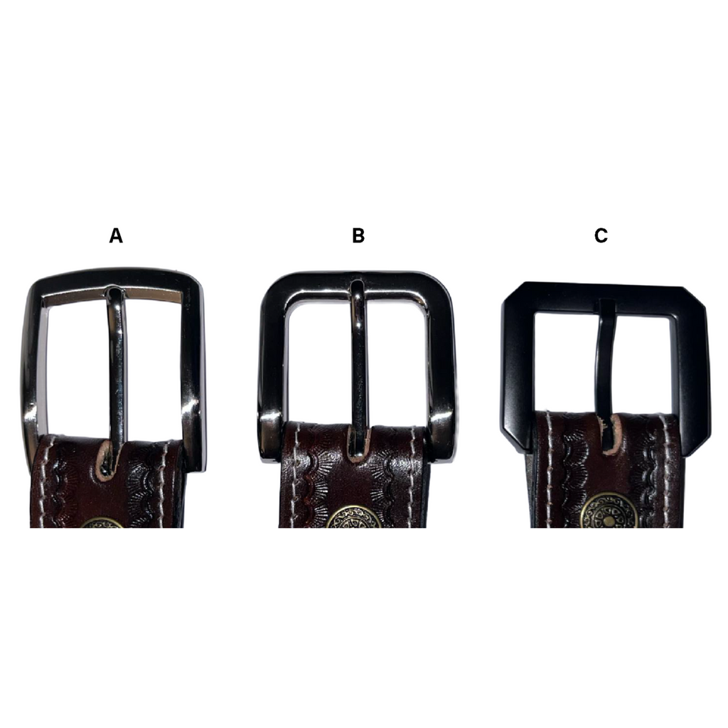 “SIERRA” Handcrafted Leather Belt - Brown