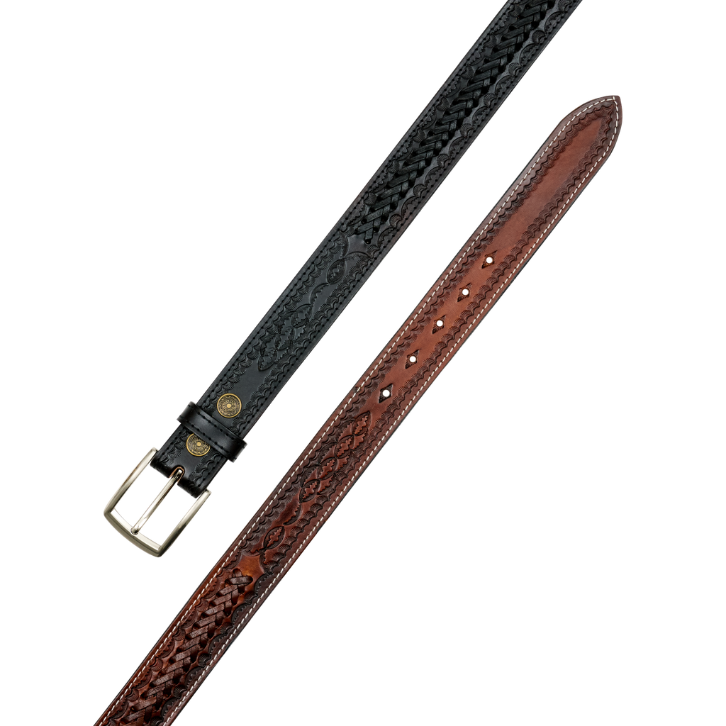 “SIERRA” Handcrafted Leather Belt - Brown