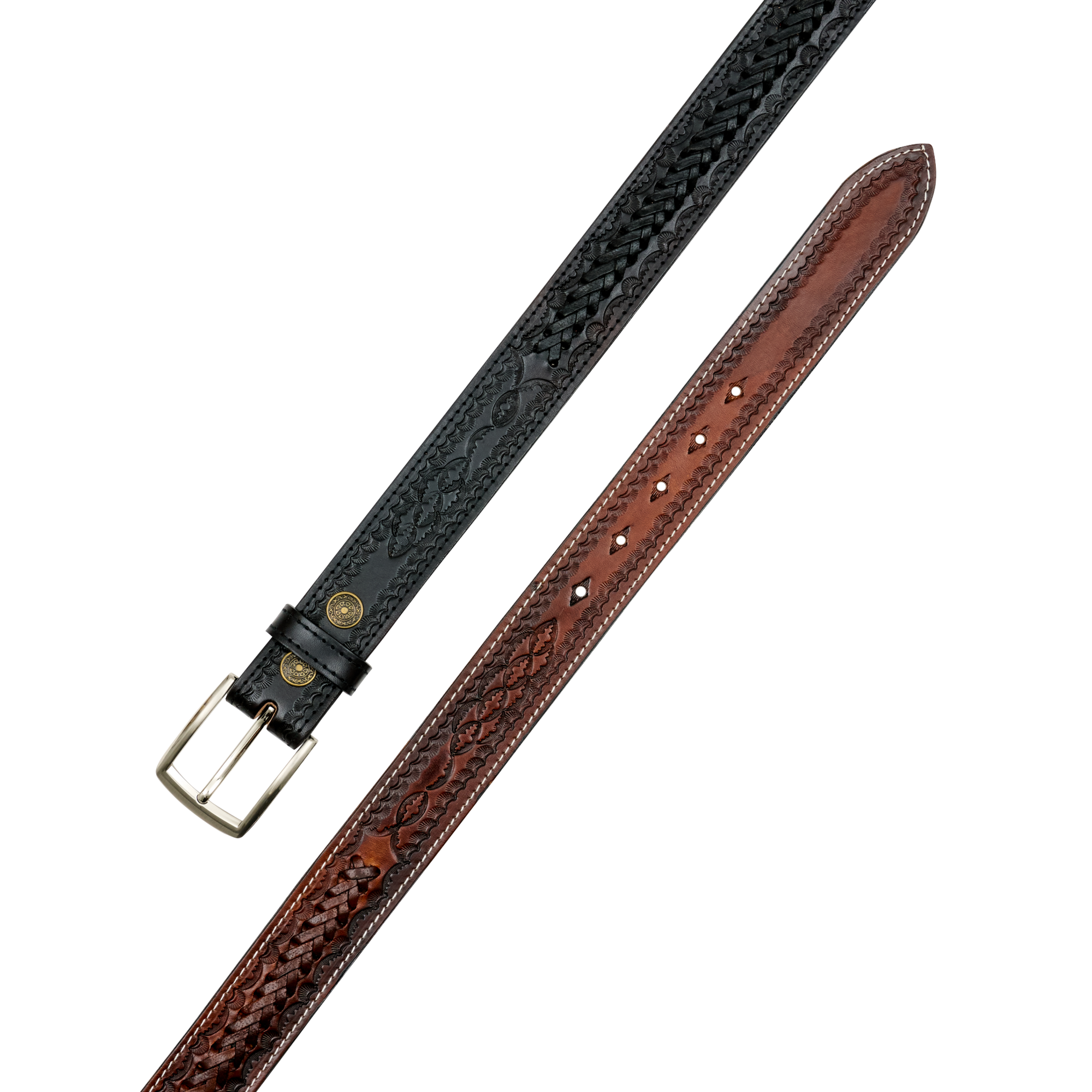 “SIERRA” Handcrafted Leather Belt - Brown