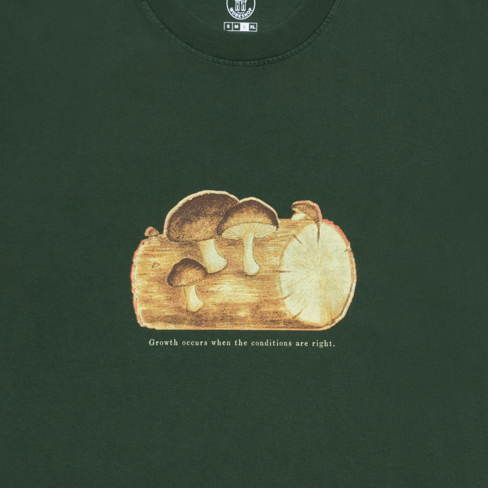 "GROWTH OCCURS" T-Shirt - Forest Green